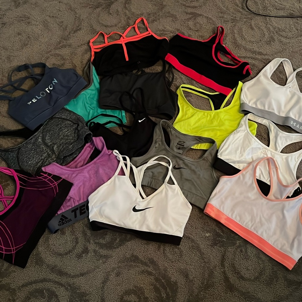 A pack of sports bras